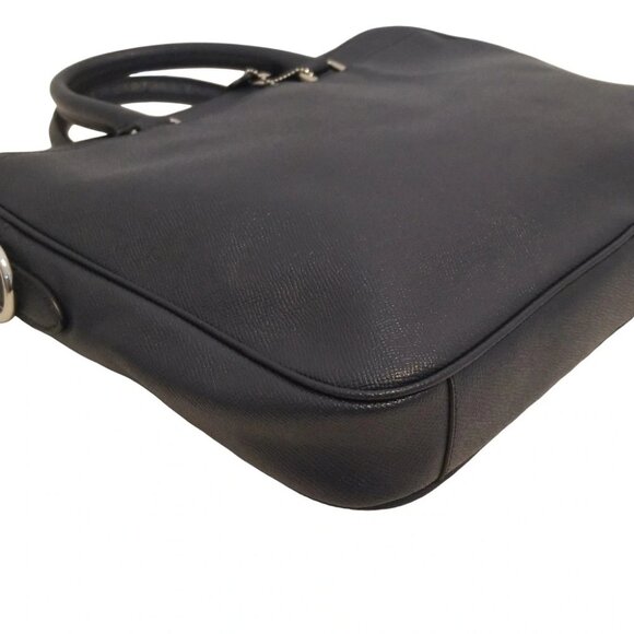 Auth COACH - F72974 Navy Leather Business Bag - Picture 5 of 9